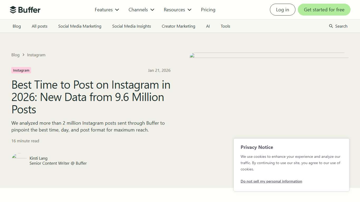 Best Time to Post on Instagram: 2026 Data from 9.6 Million Posts